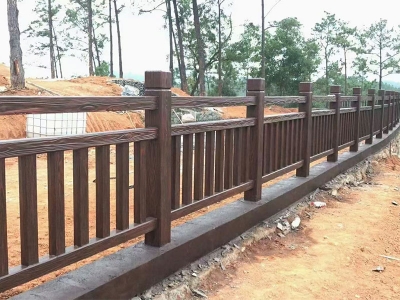 仿木护栏工程案例 