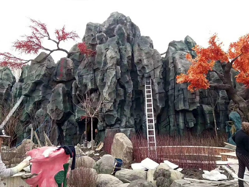 濟南塑石假山設計施工要點